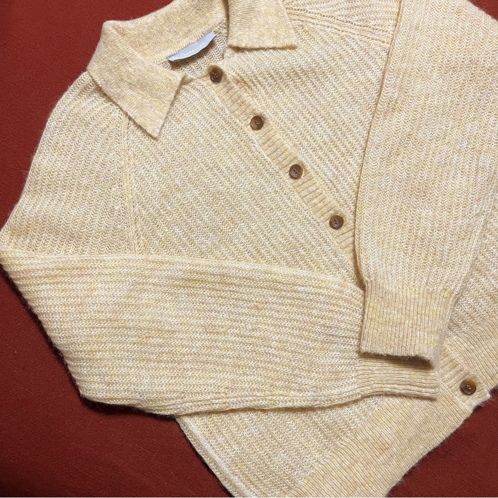 Everlane Collared Cardigan Sweater L